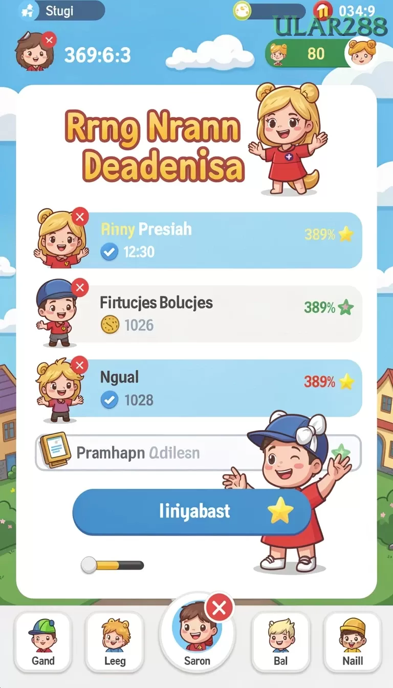 Cuplikan layar MONTE77 — menu navigasi