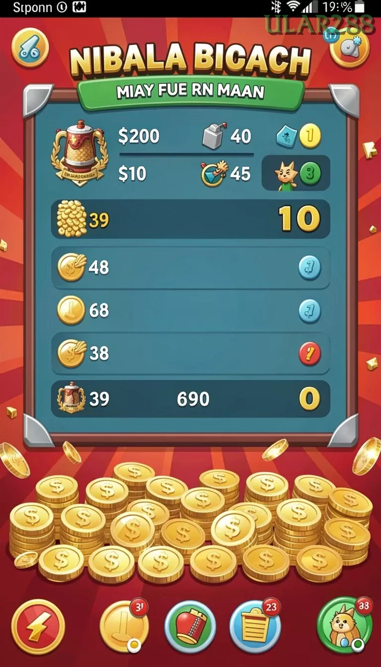 Cuplikan layar KING88 — menu navigasi